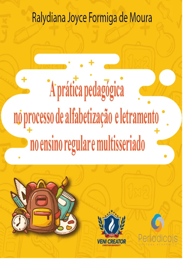 Capa de A prática pedagógica no processo de alfabetização e letramento no ensino regular e multisseriado